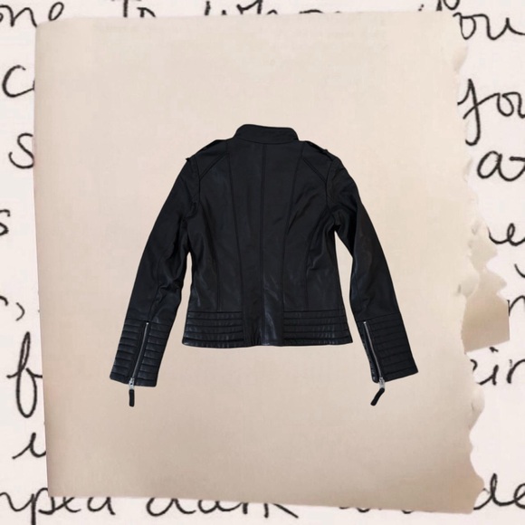 vintage genuine leather moto jacket - Picture 5 of 5